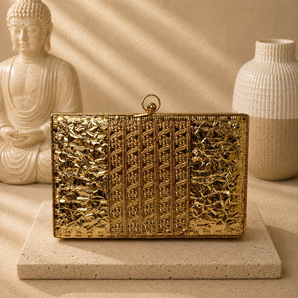 Azure Mosaic Mother-of-Pearl Clutch