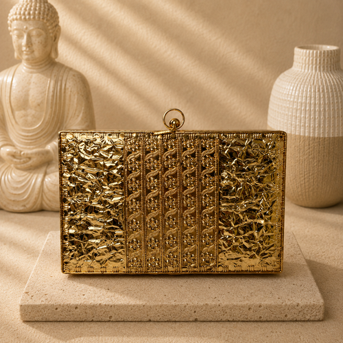 Azure Mosaic Mother-of-Pearl Clutch