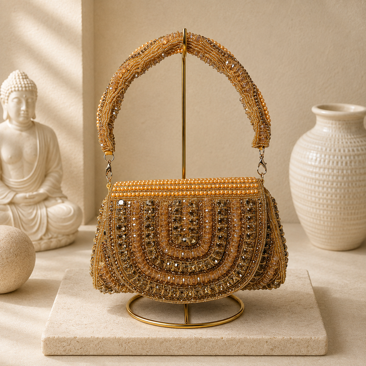 Crystal Arc Cocktail Handbag