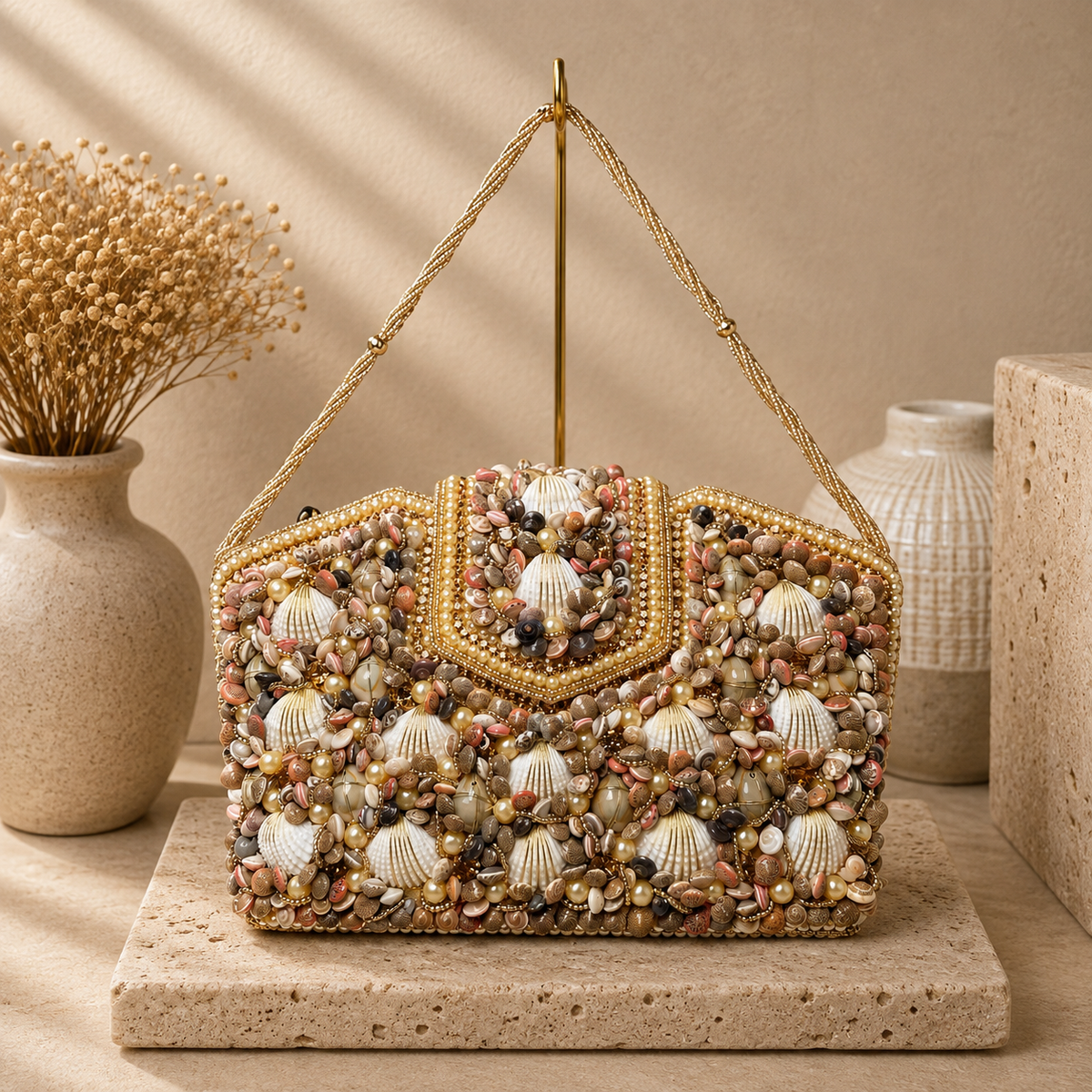 Seashell Mosaic Handbag