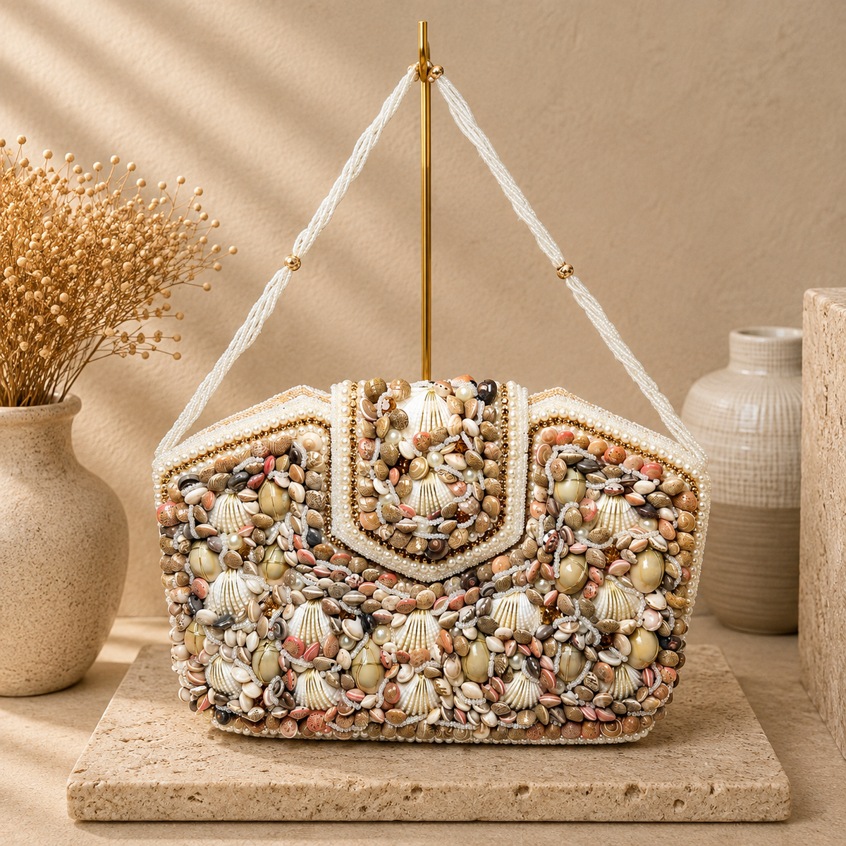 Seashell Mosaic Handbag