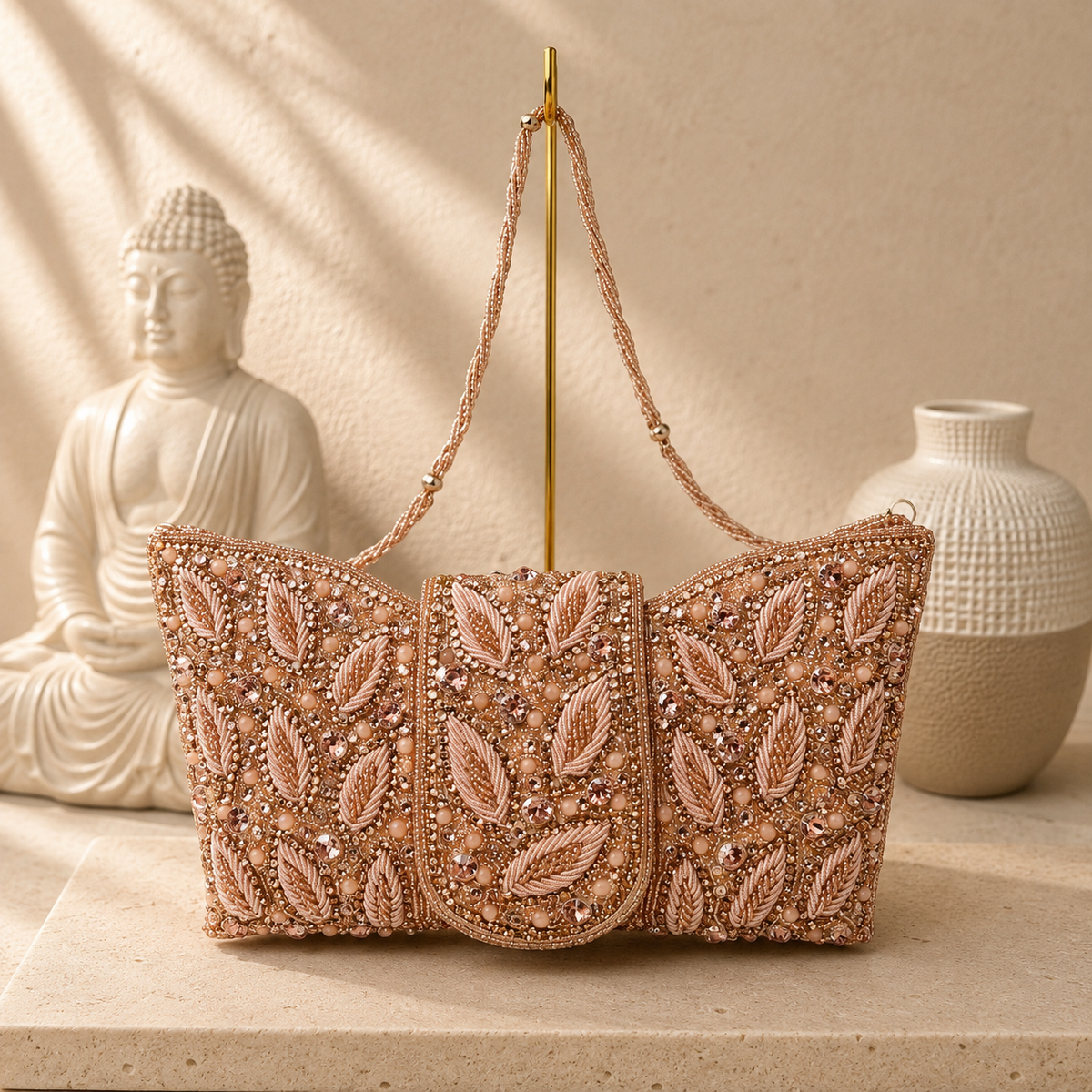 Embellished Envelope Handbag