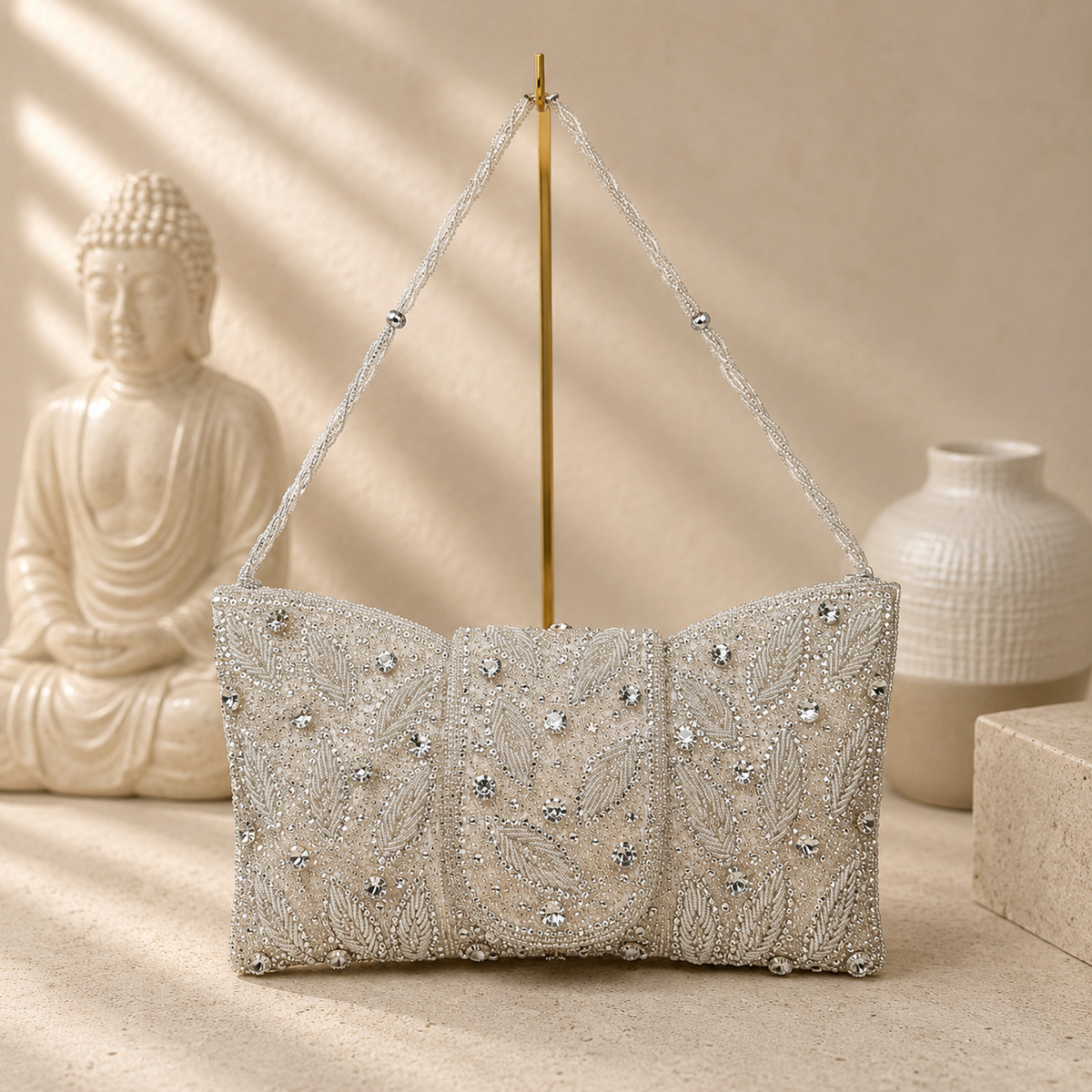 Embellished Envelope Handbag