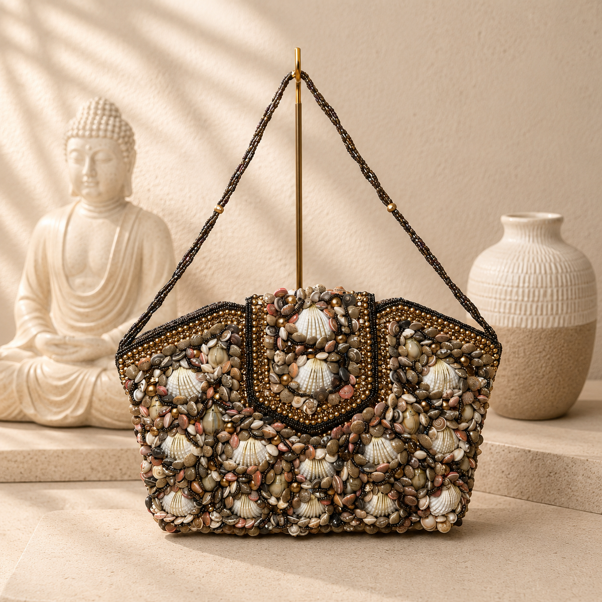 Seashell Mosaic Handbag